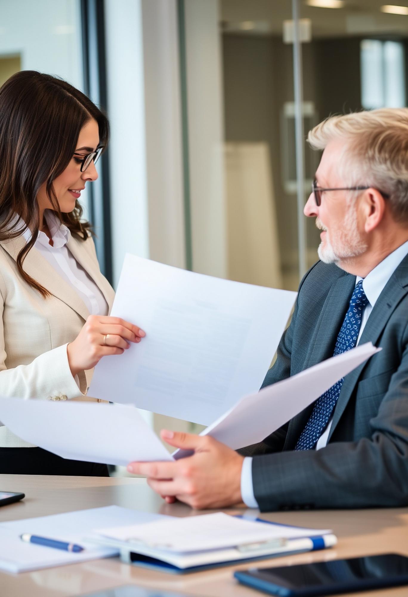 Family law attorney consulting on inheritance and estate planning matters with clients